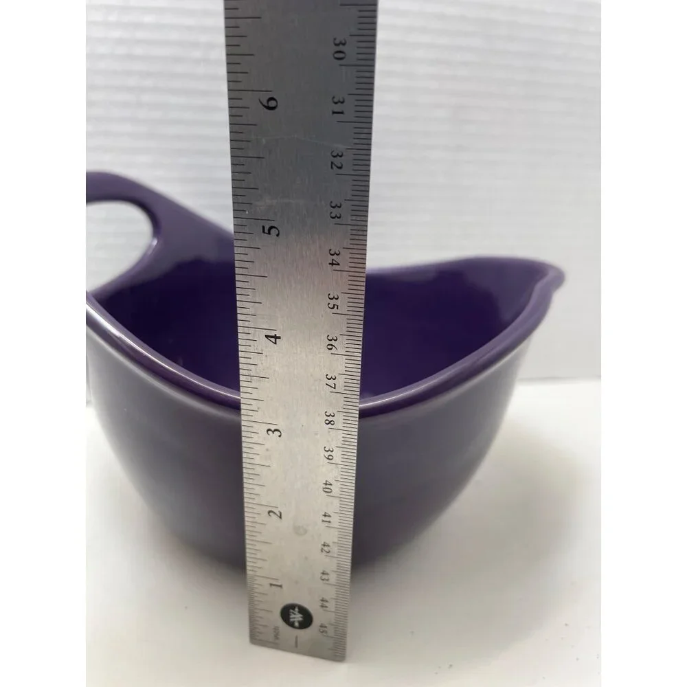 Rachael Ray 1 Quart‎ Mixing Bowl with Pour Spout and Handle Plum Purple NEW!